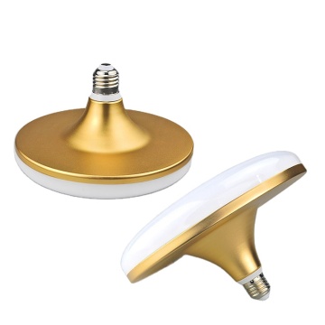 UFO Bulb: Silver Golden Energy Saving LED Lamp E27 Super Bright