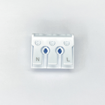 2 Pin Housing Lighting Push In Wire Connector
