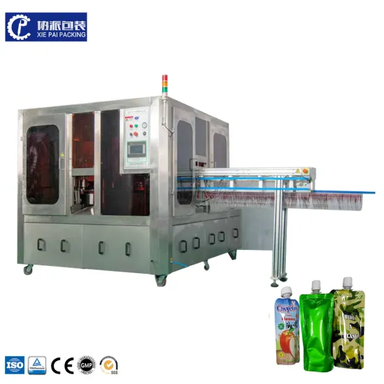 Automatic Filling and Capping Machine for Standup Pouches and Doypacks