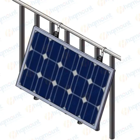 3-Sided Adjustable Solar Panel Bracket for Balcony and Wall Mount