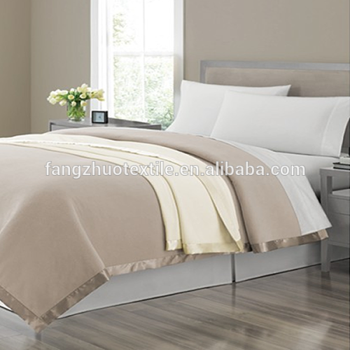 colored  plain polar fleece home blanket