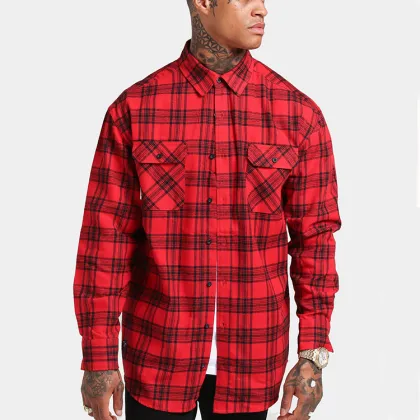 Men's Flannel Plaid Shirt