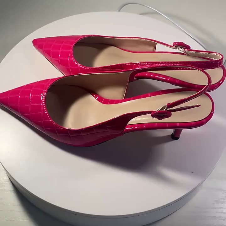Chunky Heel Sandals with Ankle Strap