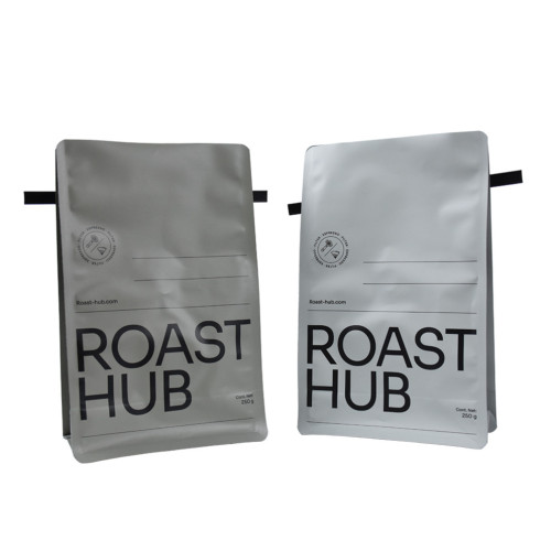 Kaffepose med ventil mode pap fleksible poser emballage