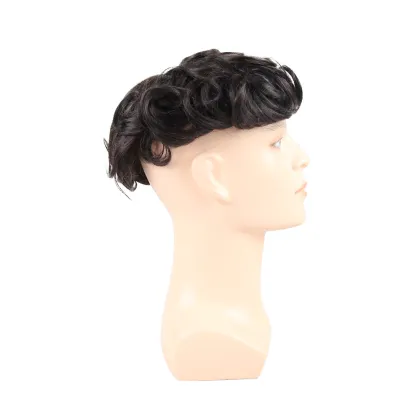 New arrival mens hair wig toupee piece styling products, hair men wig toupee human hair wig, lace front hair replacement men wig
