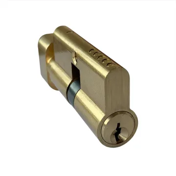 European Profile Brass Key Thumb Lock Cylinder