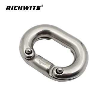 Stainless steel 316 Chain Link Chain card Chain connection buckle quick connection ring riveted chain link