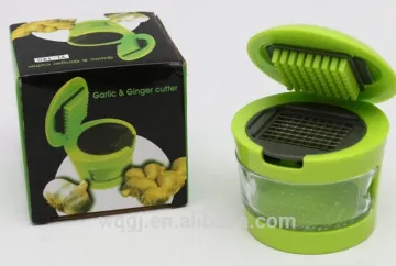 Kitchen Plastic Garlic and Ginger Cutter Mini Garlic Press Garlic Chopper Ginger Slicer