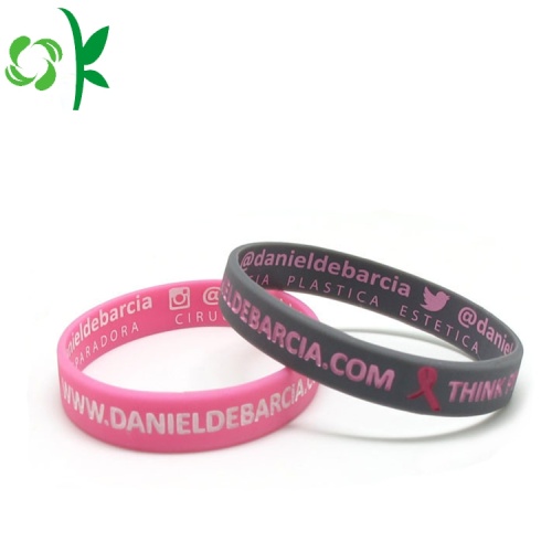 새겨진 채워진 여러 가지 빛깔의 스트랩 Slap-up Silicone Wristbands