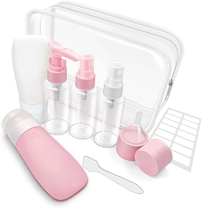 30ml 40ml 50ml 100ml 120ml empty silicone toiletries travel acessorize squeeze bottle kit set