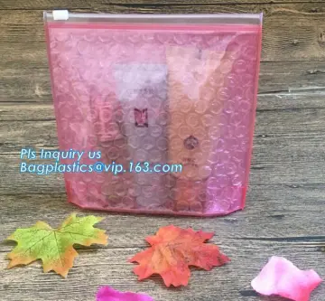 Slider Zip Lock Bubble Bag, Printed Plastic Slider Zipper Bubble Mailers, Padded Envelopes Bag