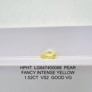 HPHT ဓာတ်ခွဲခန်းစက်တင်ရင်း 1.52ct vs2