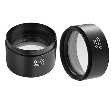 Kailiwei 0.5X/0.7X 48mm Trinocular Stereo Zoom Microscope Barlow Lens for Camera Auxiliary