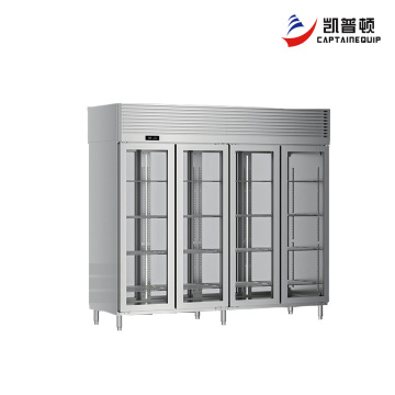 Четырехдверный холодильник для фруктов и овощей с двойным доступом