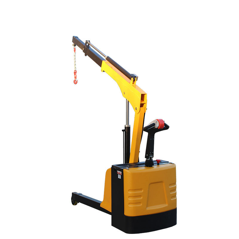 1 Ton Hydraulic Portable Mini Electric Motor Boom Lifting Crane - Chinese