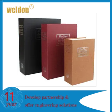 WELDON Secret Dictionary Book Travel Safe Security Key Lock Money Cash Jewellery Box