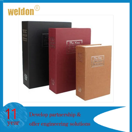 WELDON Secret Dictionary Book Travel Safe Security Key Lock Money Cash Jewellery Box