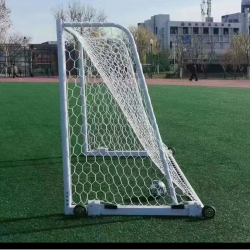 Portable Movable Aluminum Alloy Soccer Goal with Wheels