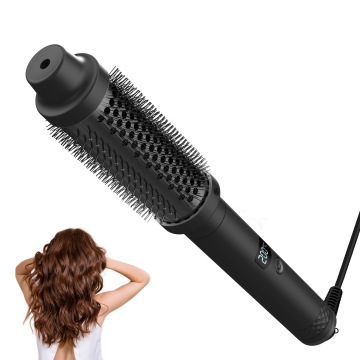 New Arrival Electric Thermal 1.5 Inch Curling 3 in 1 Hot Brush Styler Ceramic Double PTC Fast Heat Hair Curler