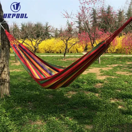 Big Outdoor Hammock: Portable Nylon Parachute Camping Travel Bed