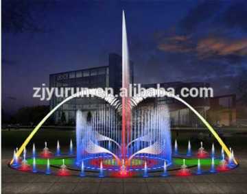 Long square pool water fountain colorful music ground fountain landscape design