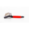 Percell Large T-Shape Stainless Steel Slicker Brush