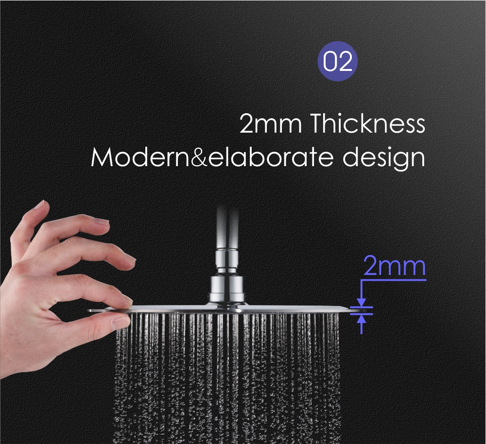 Wifi Design Square Shower Head 6