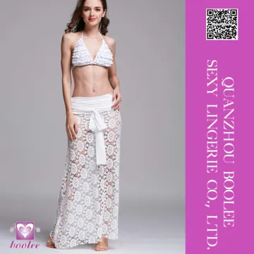 Women Fashion Convertible White Summer Dress Swim Cover-Up
