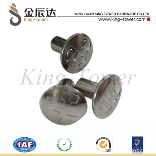 Custom Made Logo Rivet For Leather (with Iso And Rohs Certification ...