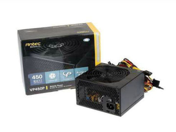 Black 300w Power Supply With High Voltage 12cm Fan For Desktop Computer Spare / Parts