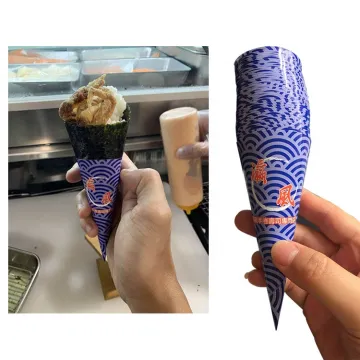 Disposable Sushi Paper Cone Packaging