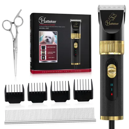 Hatteker Electric Pet Clippers with Wire Dog Hair Clippers