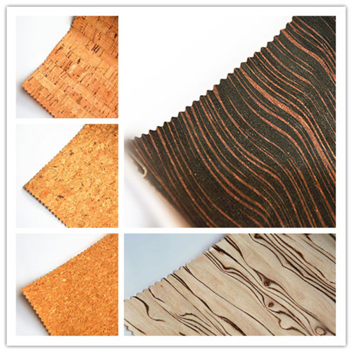 Biodegradable Cork Print Leather for Bag Shoes