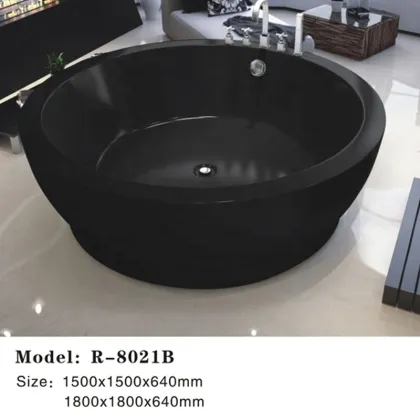 Red Heart-shaped Acrylic Bathtub