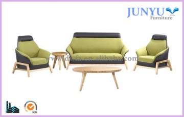 2015 High Class Wood Frame Office Sectional sofa Set