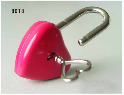 Wholesale Zinc Alloy Heart Padlock