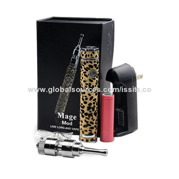 2014 New coming leather cover variable voltage electronic cigarette mechanical mage mod