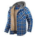 Men's Casual Plaid Hooded Jacket