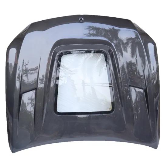 Transparent Window Carbon Hood for W205 C63 C63s C-Class C200 - High Quality