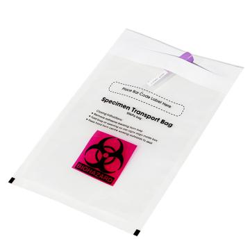 Free Samples: 177mm x 277mm Plastic Laminated 95kPa Biohazard Specimen Transportation Bags for Hospitals