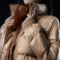 Зимняя укороченная куртка на заказ, женское однотонное короткое пальто