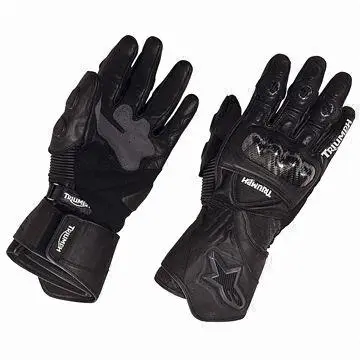 Motorcycle Gloves, 100% Imported Leather, Goatskin, Small Orders Accepted