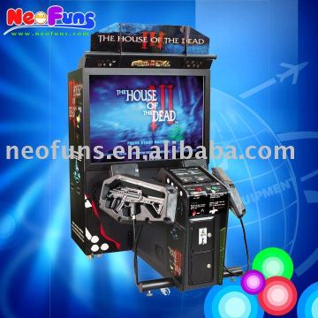 Shooting game ,video game The House of The Dead simulator game machine