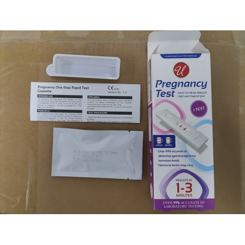 Good quality low price hcg test kit cassette OEM export USA FDA approve