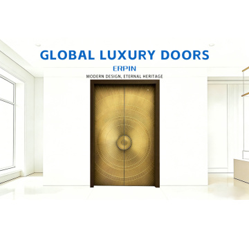 Puerta exterior anticorrosión de aluminio fundido duradera