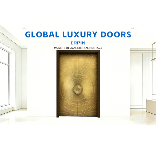 Puerta exterior anticorrosión de aluminio fundido duradera