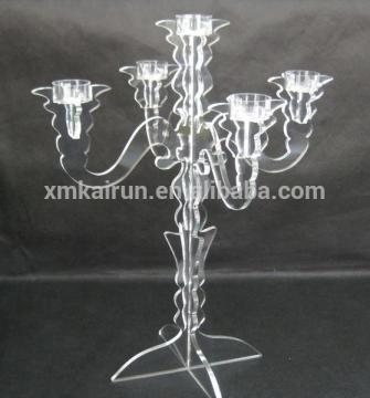 16.5inch Acrylic Candelabra /5 arm candelabra//candelabra with flower bowl