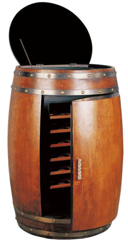 CE/ROHS/CB mini used oak wine barrel 28 bottles wine cabinet with 70L capacity USF-28