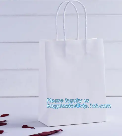 Color Luxury Gift Shopping Paper Bag With Your Own Logo Print, hotstamping kraft paper gift bag, advertising custom gift shoppin