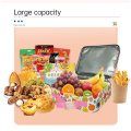 600dオックスフォードクロスプリントランチパッケージ屋外旅行断熱材は、ロゴの子供用食事キット卸売を印刷できます